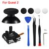 Thumbstick per Controller Oculus Quest 2 Kit di Sostituzione Joystick per Meta Quest 2 Tappi per Thumbstick con Strumenti