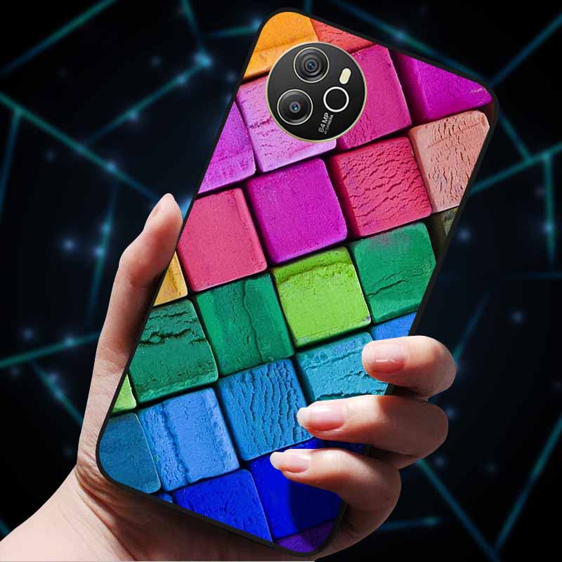 

For Oscal Tiger 12 Case Cool Luxury Soft Black Silicone Shockproof Phone Case for Blackview Oscal Tiger 12 Coque Fundas TPU Etui Oscal Tiger 12