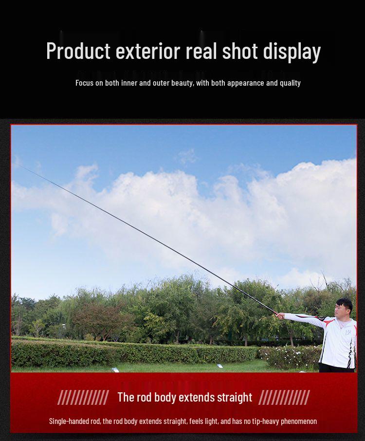 Ultra-Light Carbon Stream Fishing Rod 3.6-7.2m for Crucian Carp