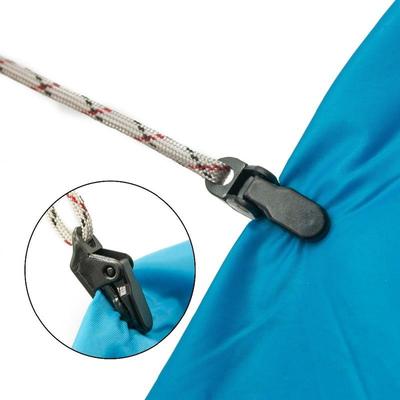 Anti-Slip Tent Rope Clip - Serrated Teeth Windproof Buckle for Outdoor Camping, Secure Guy Line Tensioner Lock