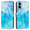 For Samsung Galaxy S25 Edge Stand Case Marble Pattern PU Leather Wallet Phone Cover
