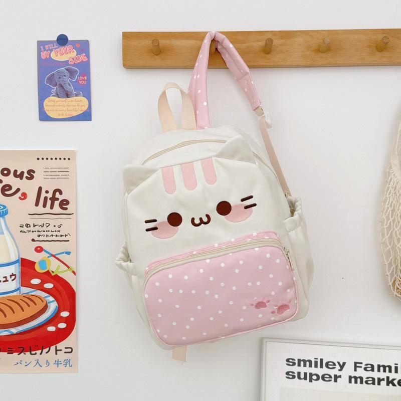 Zaino1011 Nuovo Zaino Orsetto Giapponese Carino Zaino in Tela Grande Capacità Versatile Zaino Scolastico per Studenti Regalo di Compleanno
