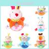 Cute Cartoon Animal Hand Bell Round Hand Bell Baby Infant Grab Sound Plush Toy