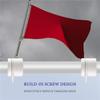 Good-2 Pcs Flag Pole Rings Anti Wrap Flag Pole Clips Swivels 360° Rotating Flagpole Flag Mounting Rings