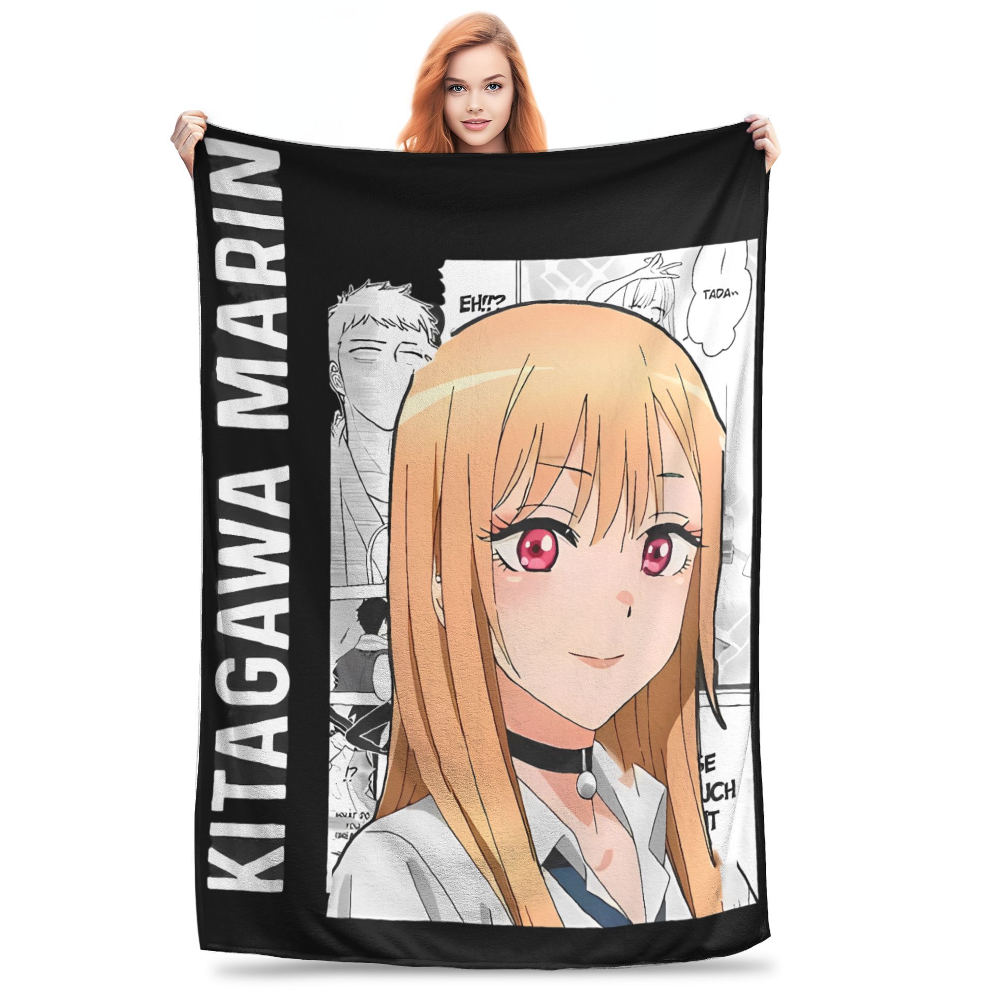 

Japan Anime Marin Kitagawa Blankets Warm Street Trend Plush Throw Blanket For Kids Adult Couch Bed Flannel Bedspread Bed Cover 30x40in