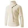 Men's Knit Sweater Neck Gaiter with Buttons, Loose Style for Autumn/Winter