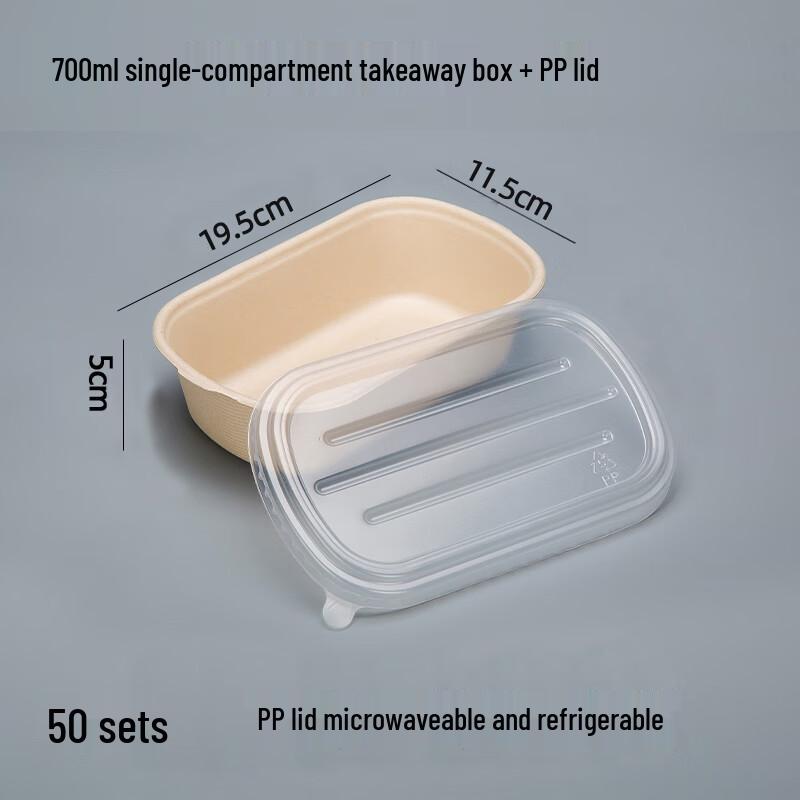 Biodegradable 3-Compartment Paper Pulp Lunch Box