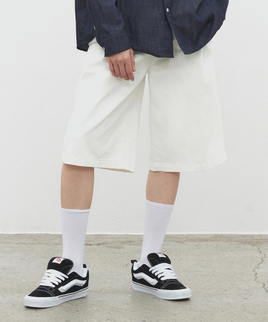 DECET Cotton 2Pleats Shorts Dcpt041Ivory
