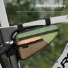 Poches de rangement sur le cadre avant de vélo Sacs sur le tube supérieur de vélo Sac pour potence et guidon de vélo Organiseurs étanches pour tube de vélo