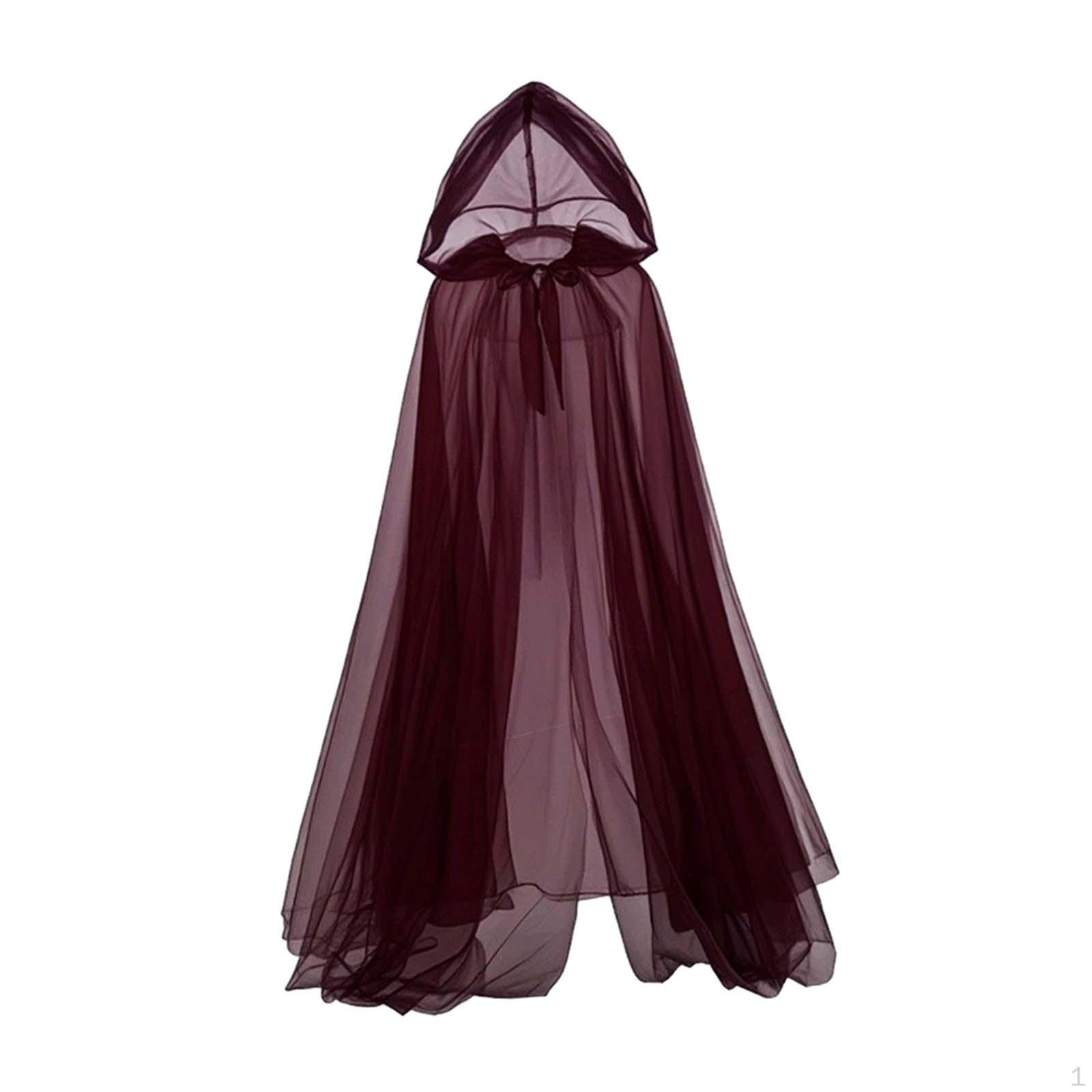 

Хэллоуинский плащ для взрослых, костюм дьявола, мантия ведьмы для сценического выступления, праздничный 3 layer