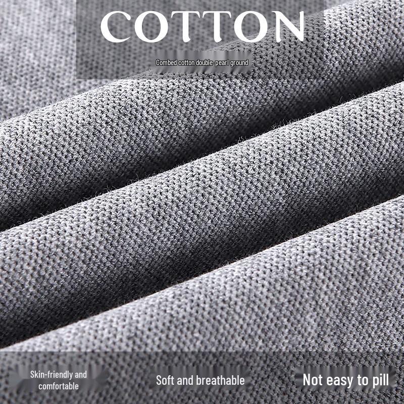 Men s Long Sleeve Business Casual Polo Shirt L