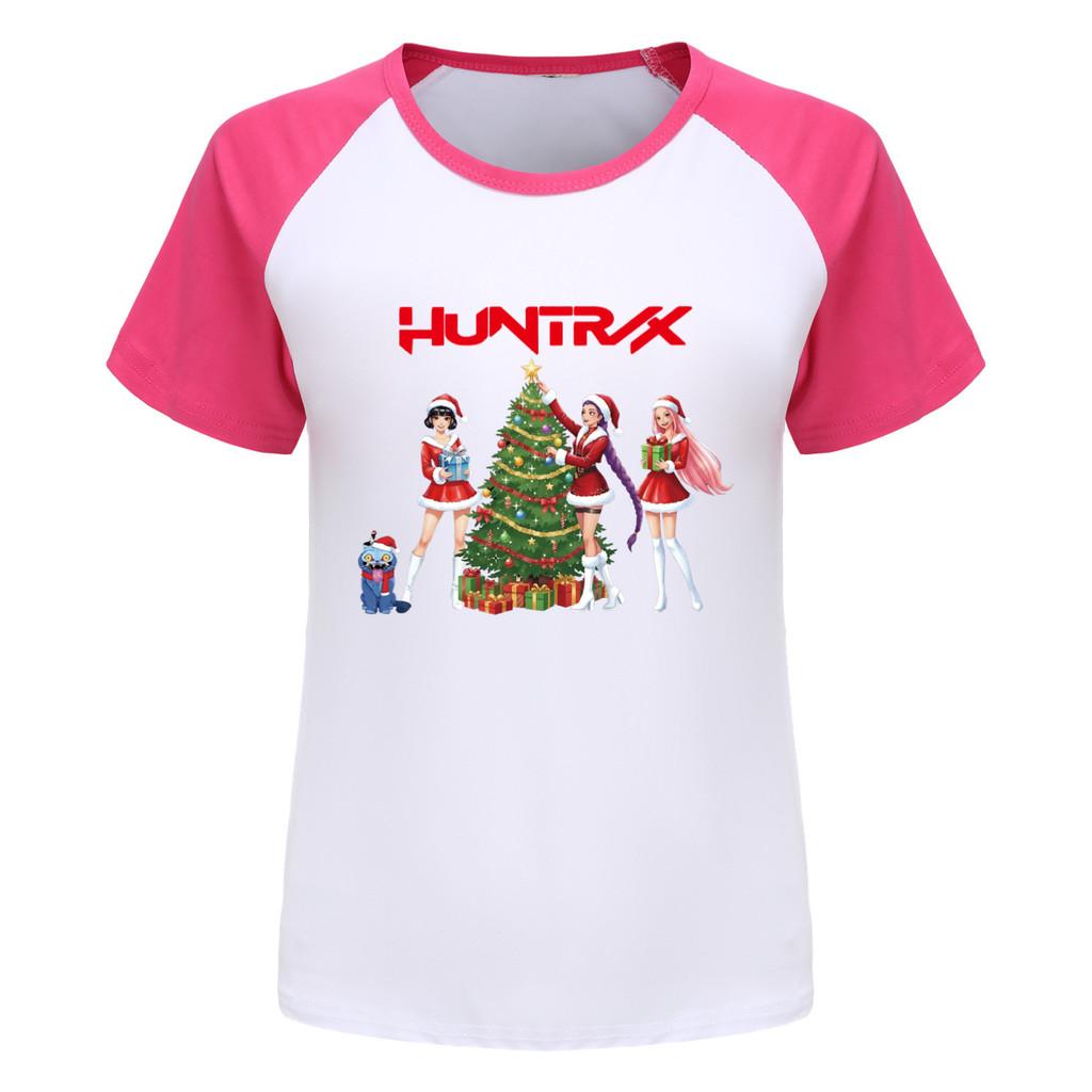 5085 Barn Flickor Jul Nyår Rumi Zoey Mira Tryck Raglan Kortärmad T-shirt