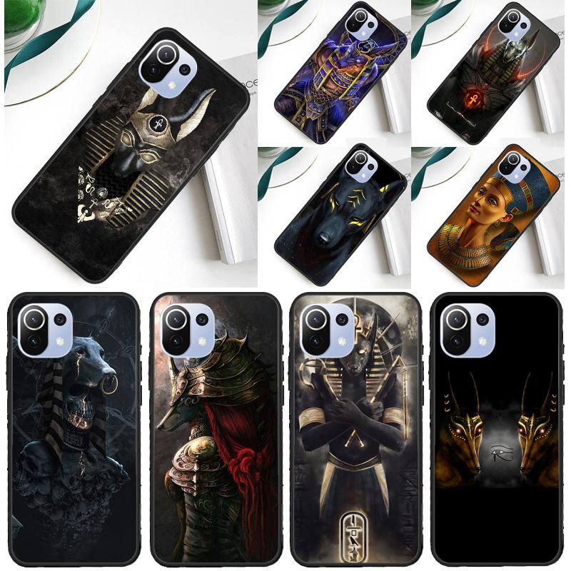 Egypt Nefertiti Anubis Ankh Cover For Xiaomi 14 13 Ultra 11T 12T 13T 14T Pro POCO X7 Pro X3 X5 F3 F5 F6 M6 X6 Pro Case
