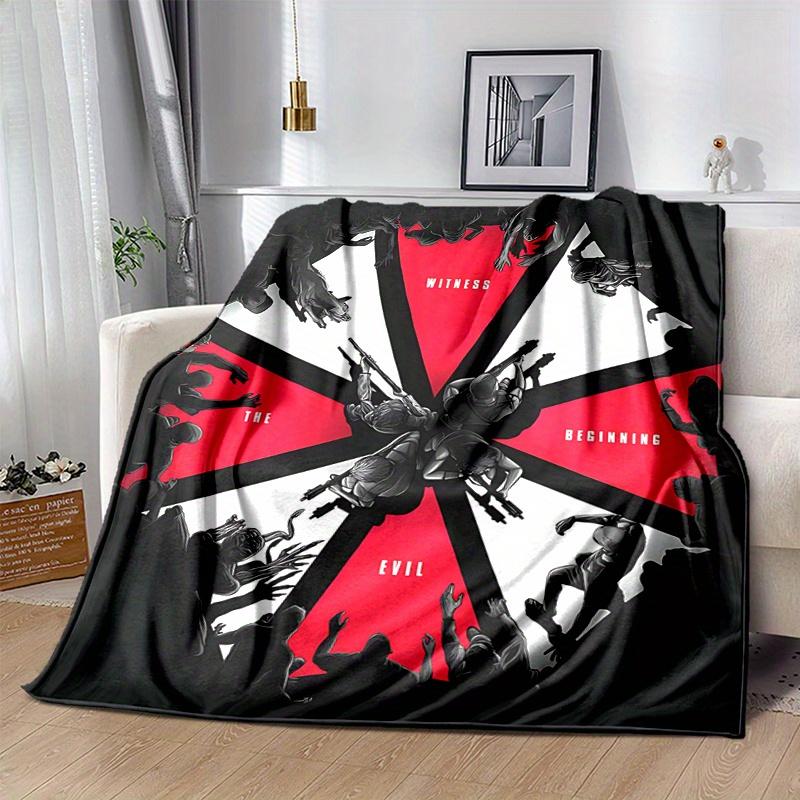 1pc Resident Evil Blanket  Seasonal Home Decor, Soft, Living Room, Travel, Camping, Car Blankets