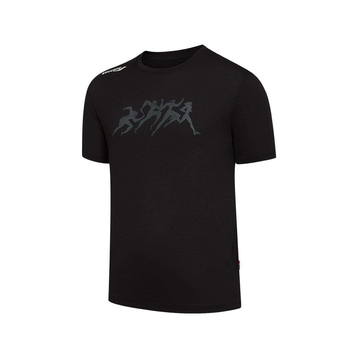 

Saucony Comfortable Round Neck Simple Pullover Short Sleeve T-Shirt Men tops SA2269ST45T-BK012 S