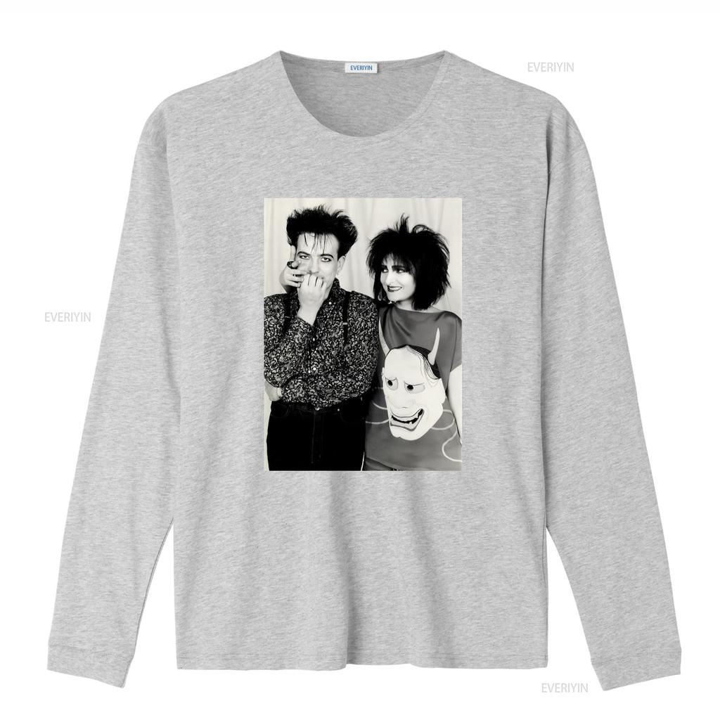 Vintage Robert Smiths and Siouxsie Sioux Print T Shirt Retro Punk Style Fashion vintage Washed Stylish Breathable
