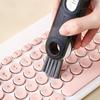 3 In 1 Bottle Gap Cleaner Brush Multifunctional Cup Cleaning Brushes Water Bottles Clean Tool Mini Silicone U-shaped Brush