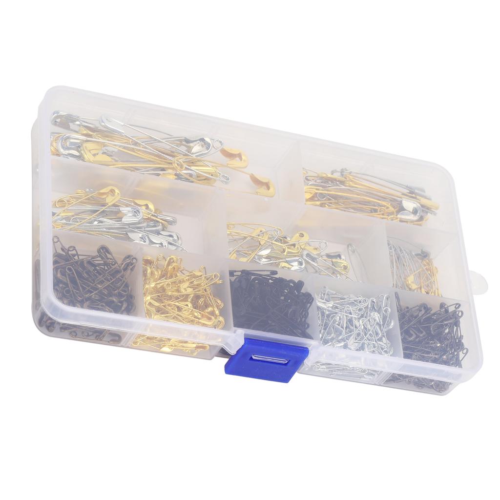 620Pcs Safety Pins 6 Sizes Combination Assorted Sets Wedding Dress Tag Jewelry Accessories