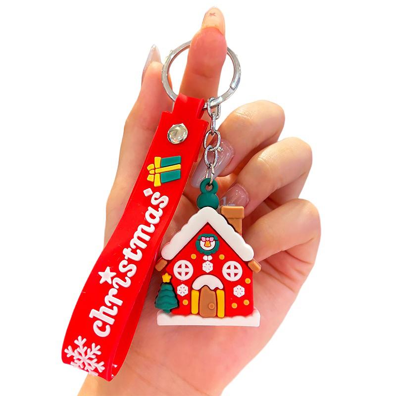 Christmas Accessories Cute Cartoon Design Office Gifts Keychains PR Gift Keyring Funny Various Styles