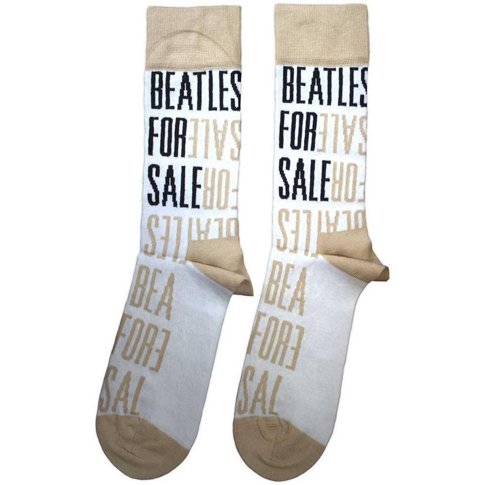 The Beatles Unisex Adult For Sale Text Repeat Socks