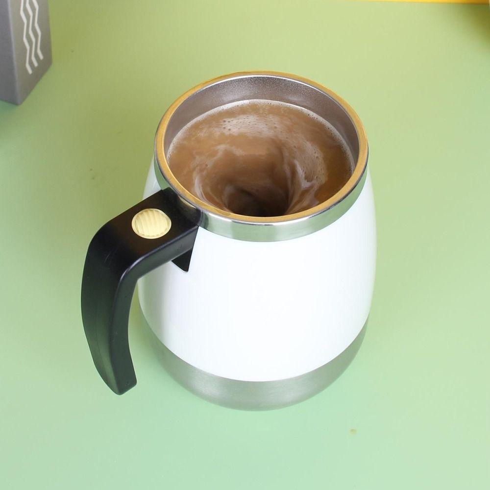 Stainless Steel Automatic Stirring Cup Thermal Insulation Silent Electric Smart Mixer One Click Start Comfortable Handle