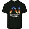 Singularity Loading AI Technology Geek Nerd Mens Light Cotton T-Shirt