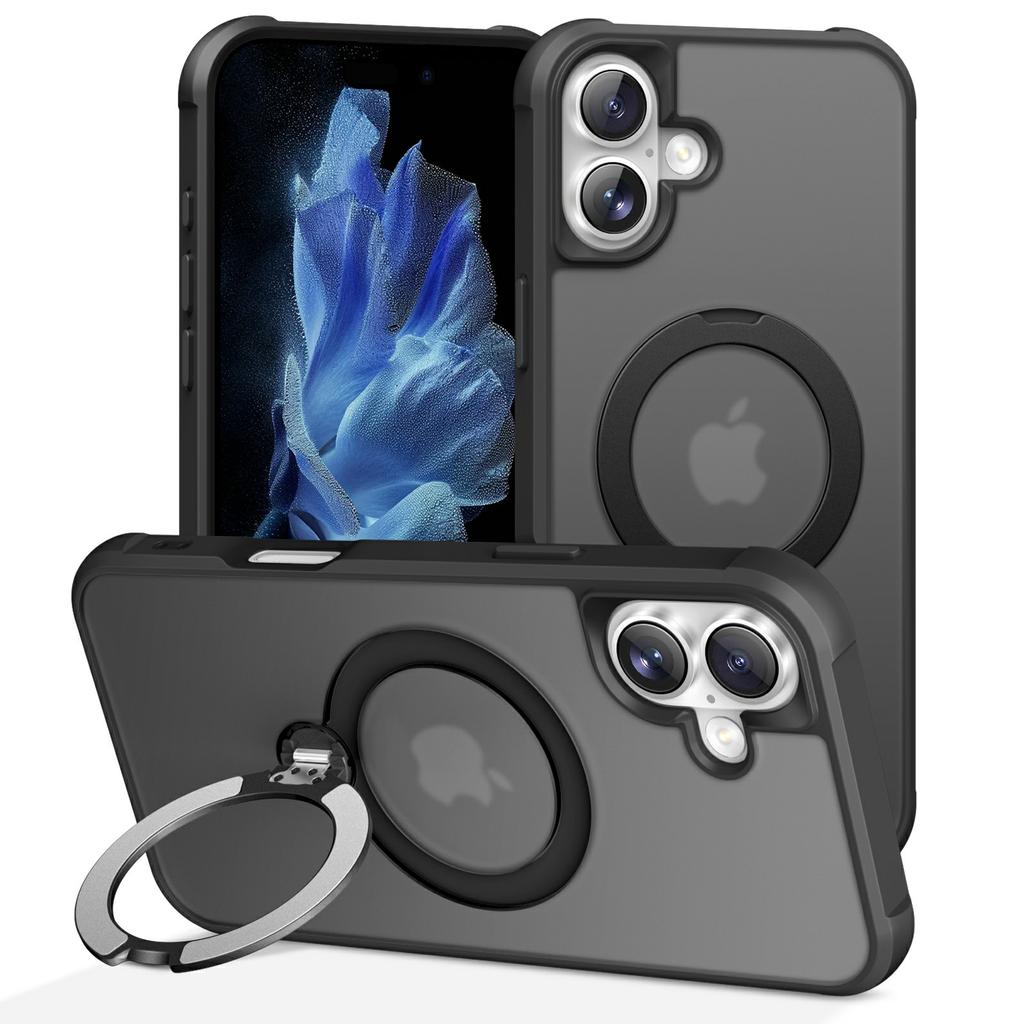 For iPhone 17 Case Compatible with MagSafe Kickstand TPU PC Shockproof Phone Back Cover