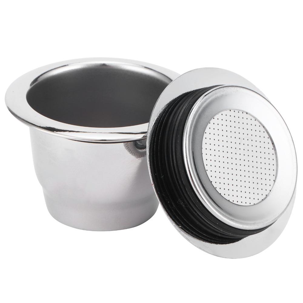 Reusable Design Reusable Coffee Capsule Stainless Steel Material Coffee Capsule Set Kitchen Use