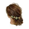 Japanese Hair Accessory, Jade and Gold Kanzashi Hairpin, for Coming-of-Age Ceremonies, Graduations, Weddings, Shichi-Go-San, Kimono, Hakama, Formal