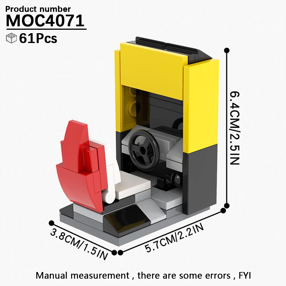 MOC City Bricks Počítačové stoly Nábytek Herní Kancelář Kompatibilní Figurky Stavebnice Kreativní Hračky Pro Děti Dospělé Dárek