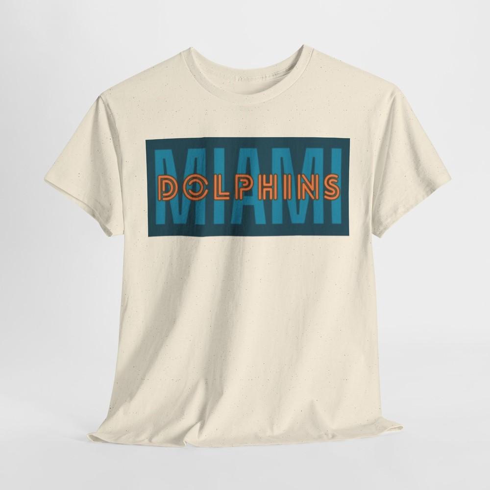 Футболка унисекс в простом стиле для фаната Miami Dolphins S