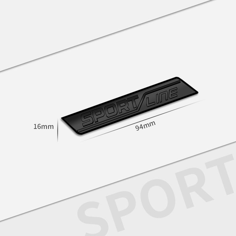 Cycr3 Auto Metal For Skoda Sportsline Grille Logo Fabia Rapid Octavia Superb KAMIQ KODIAQ Car Interior Badge Decals Trunk Sticker