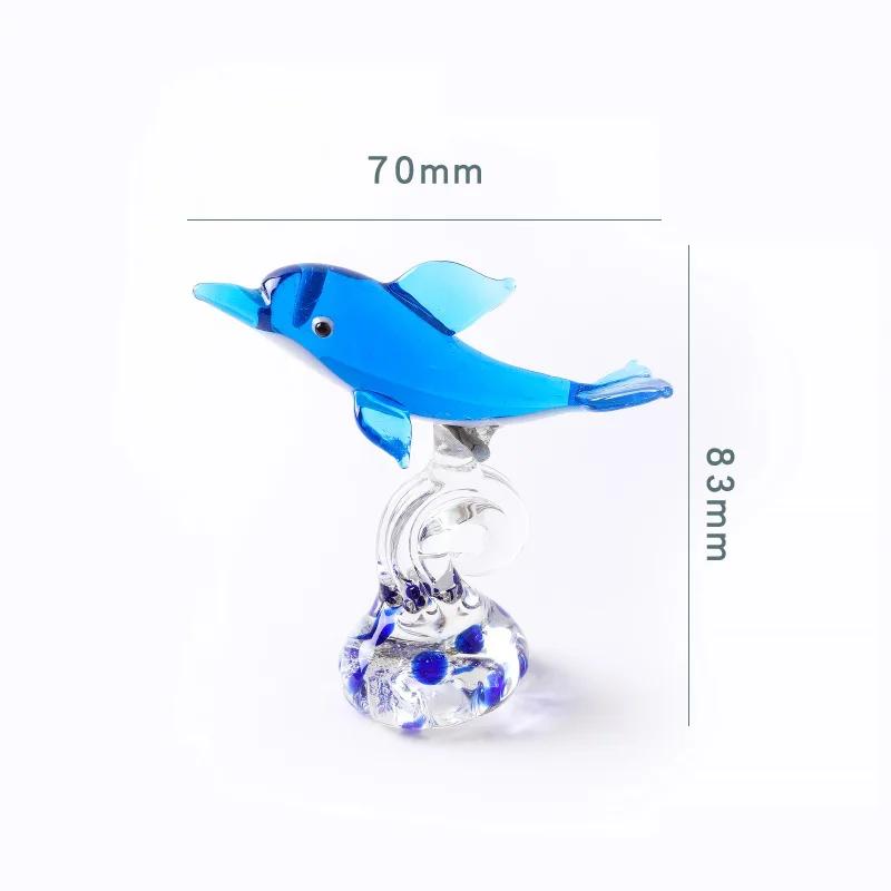 Neue Kreative Dekoration Niedliche Kleine Delfin Serie Schreibtischdekoration Glas Wohnzimmerdekoration Heimdekoration Delfin Glas