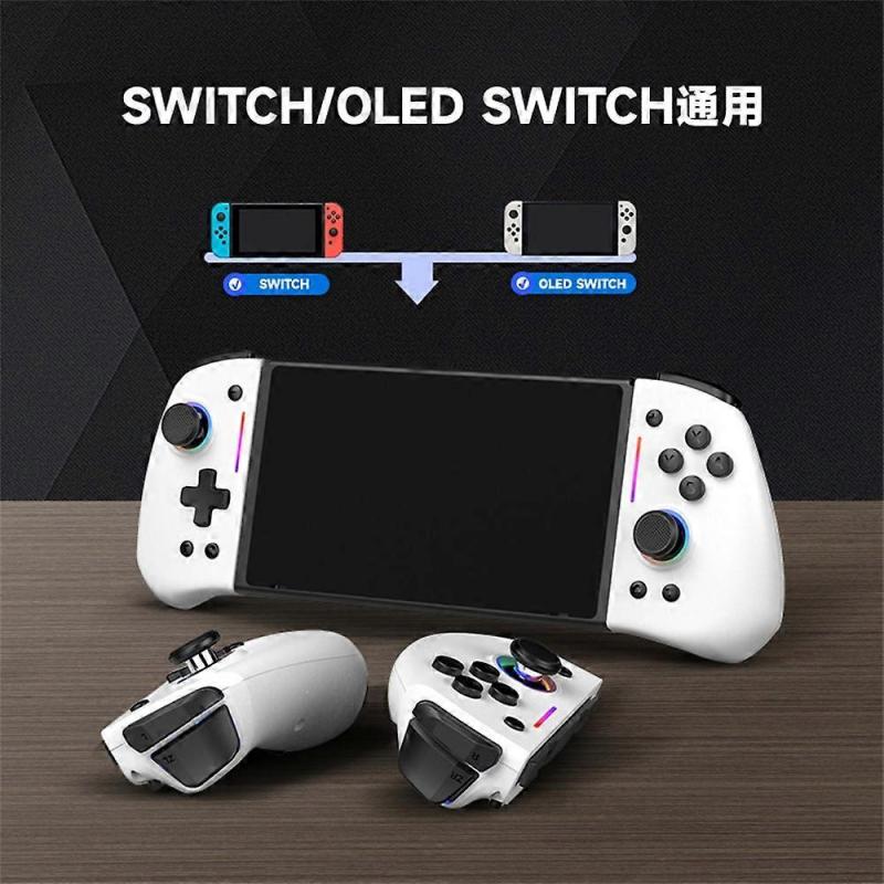 LINYUVO For Nintendo Switch Switch Lite Switch OLED Joy-Con Wireless Controller with RGB Backlit and
