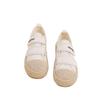 Velcro Little White Shoes Women's Summer New White Breathable Straw Woven Fisherman Versatile Casual Sports Board Shoes