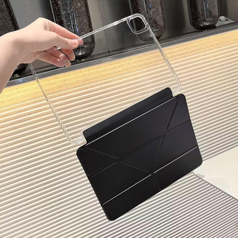 Compatible with iPad Air 11-inch 10th Gen & iPad Pro 12.9-inch Y-Fold Crystal Clear Case