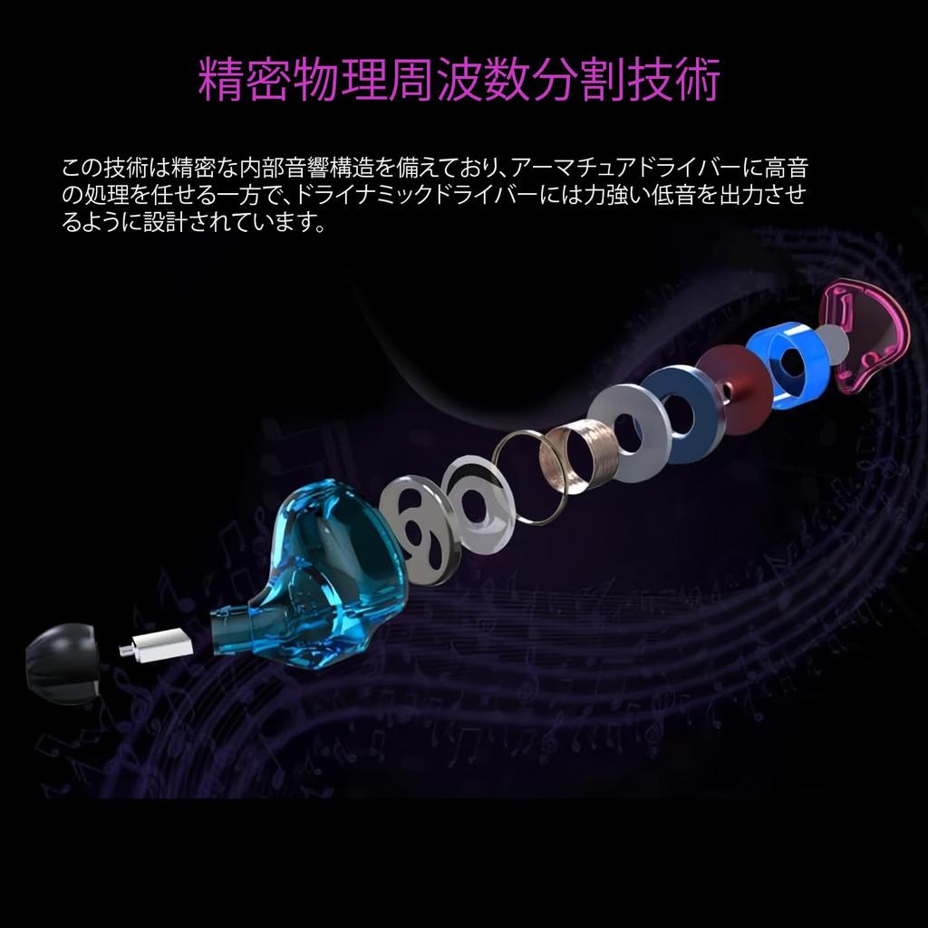 KZ ZST Earphones, 1BA+1DD In-Ear Monitors, Chinese-Made, Noise Cancelling, High-Purity Silver-Plated Cable, 3.5mm Earhook (No Microphone, Colorful)