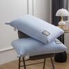 Orthopedic Cervical Support Pillow Adults Medium Height 20-25cm Hollow Fiber Fill Breathable Polyester-Cotton Cover Single