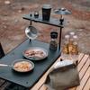 Portaoggetti da tavolo da campeggio ISE MOUNT Portaoggetti da tavolo multifunzionale Supporto per lampada staccabile Pentole