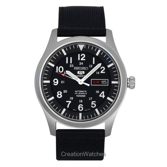 Refurbished Seiko 5 Sports SNZG15 SNZG15K1 SNZG15K Automatic Men’s Watch чёрный