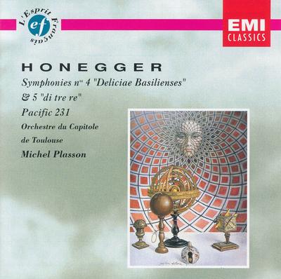 CD ARTHUR HONEGGER - MICHEL PLASSON, O - Symphonies N° 4 « Deliciae Basiliens » CDM7642752 EMI Classics 1992 Pays-Bas Classique Occasion