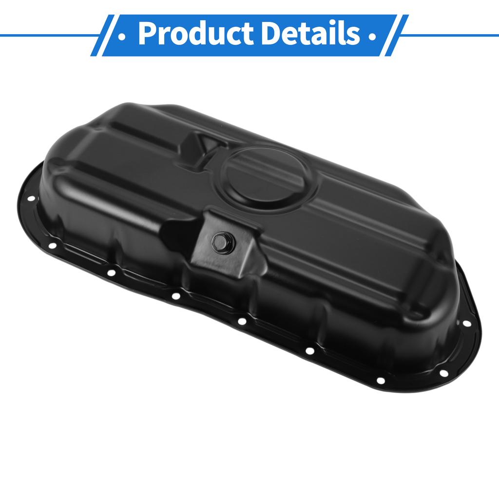X Autohaux No.1210238021 Engine Oil Pan for Toyota for Lexus GS460 4.6L 08-11 Steel Black