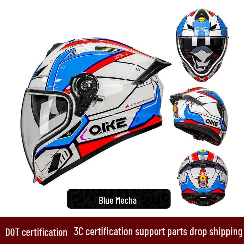 2025 Ghost Face Dual Visor Motorcycle Helmet: Anti-fog Full Face, Unisex with Drinking Feature