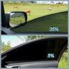 Car Window Sunshade Barrier Film Sun Protective Heat Blocking Transparent Privacy Shield PVC Material Easy Installation
