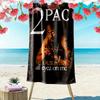 Faith Reflection: 2Pac's Spiritual Journey Beach Towel Outdoor Camping Beach Quick-drying Swim Towel Swim Absorbent Bath Towel Comfort Printing