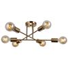 Lampa Przysufitowa Formio 6 E27 Miodowy Mosiądz Italux Pnd-4052-6-Hbr