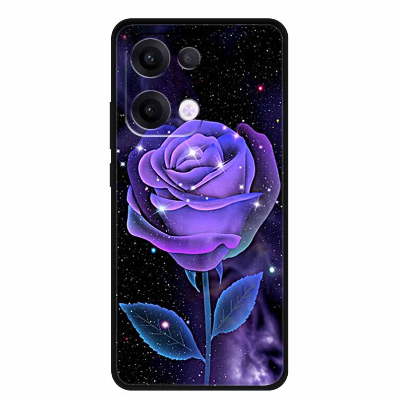 For Oppo Reno13 5G Case Soft TPU Cute Cartoon Silicon Back Cover for Oppo Reno 13 Pro Phone Cases Reno13Pro 13Pro 5G Black Shell