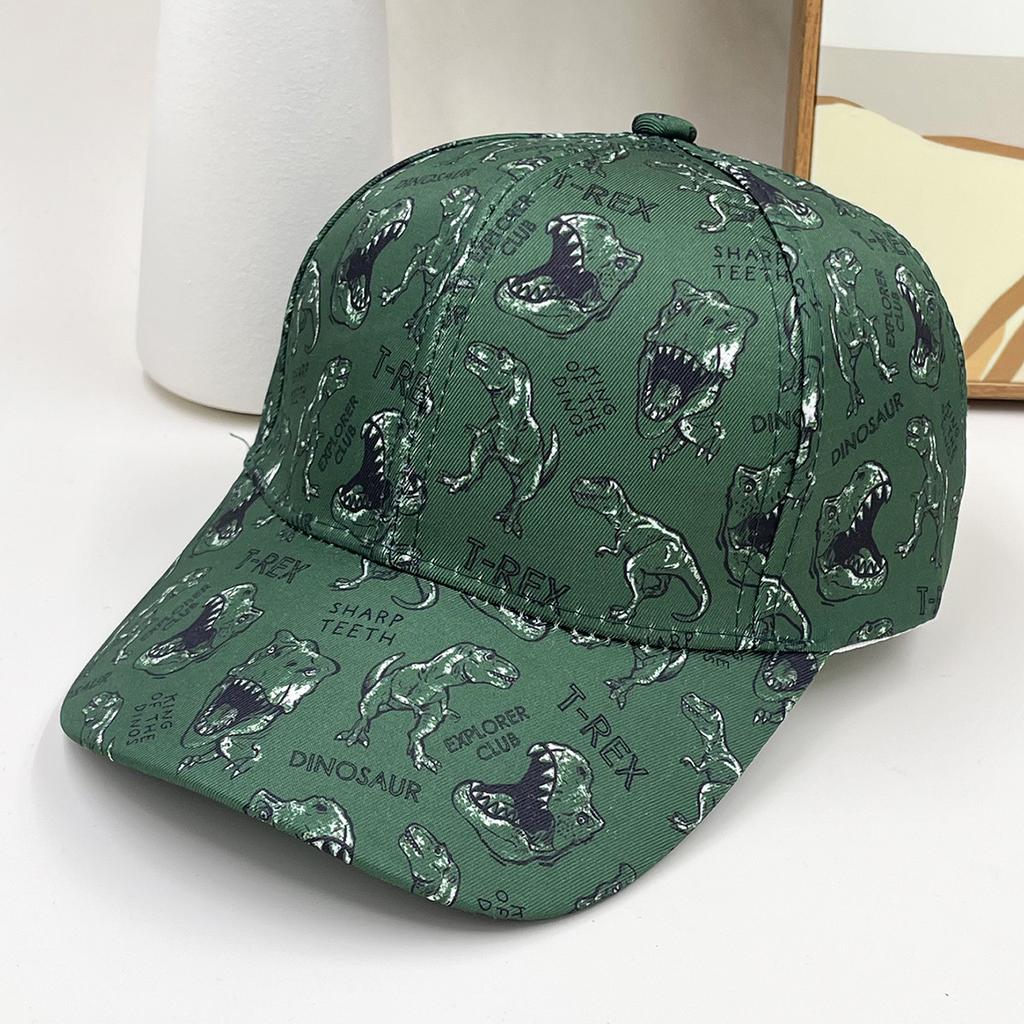 Dinosaur Printed Cartoon Merchandise Baseball Caps, Children'S Hats, Baseball Caps, Printed Sun Hats, Middle School Hats