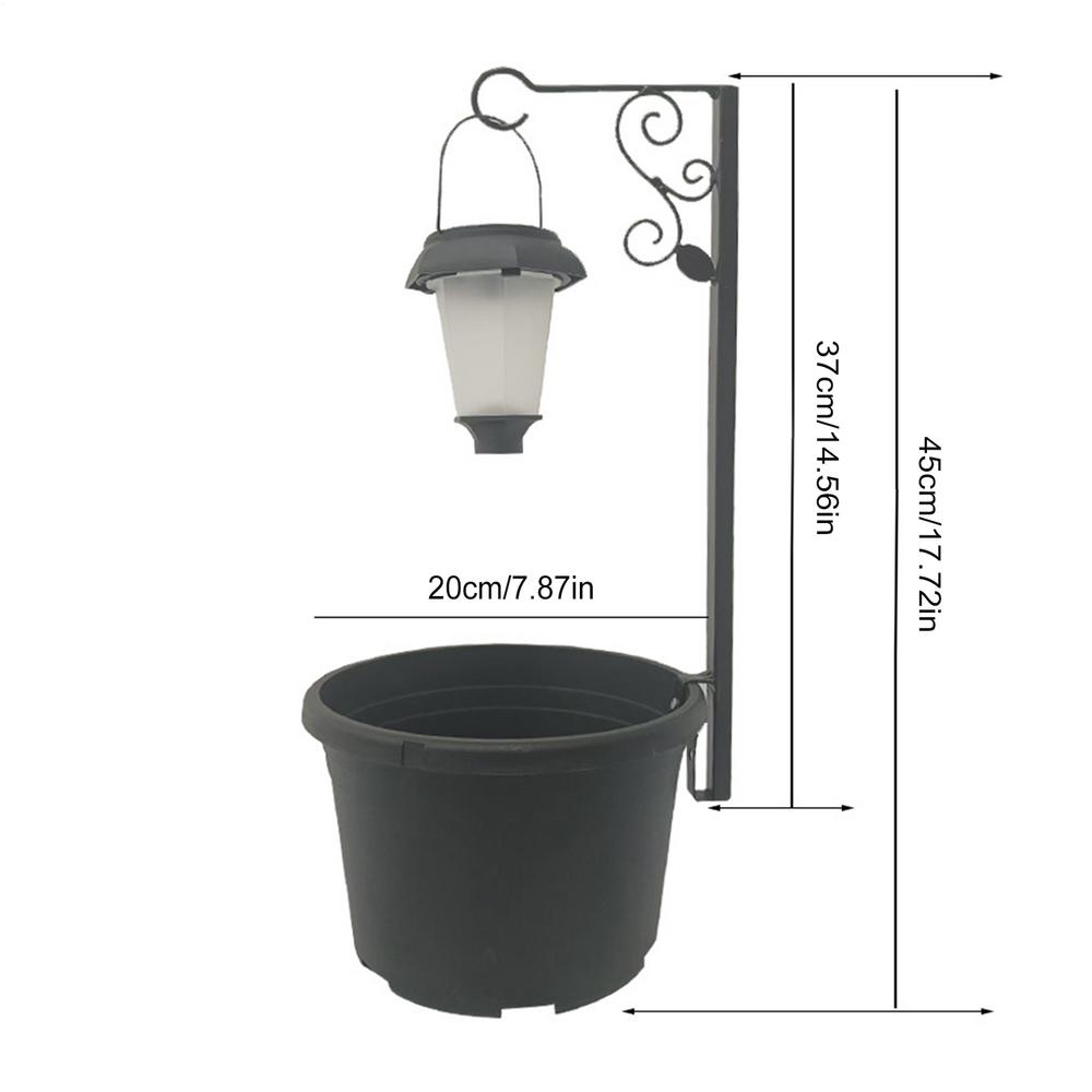 Solar Light Planter Box Waterproof Soft Warm Glow Decorative Outdoor Solar Lamp Post Lights For Patio Park Lawn Balcony