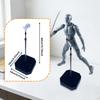 Doll Display Stand Holder Support Square Base Adjustable Height for 1/3 1/4 Scale